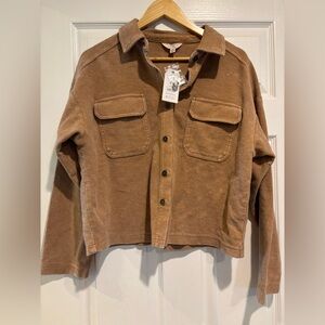 Women’s corduroy button up light jacket